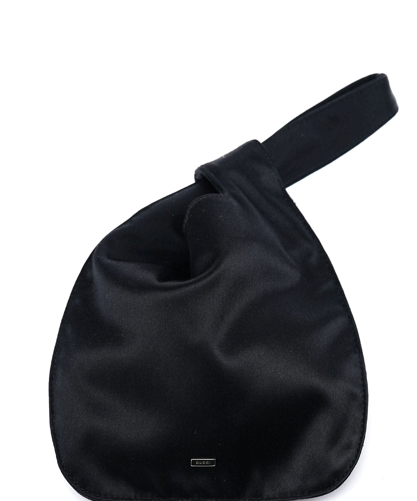 Gucci Black Satin Mini Loop Handbag