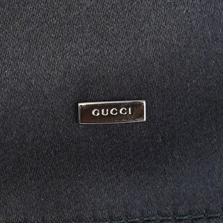 Gucci Black Satin Shoulder Bag