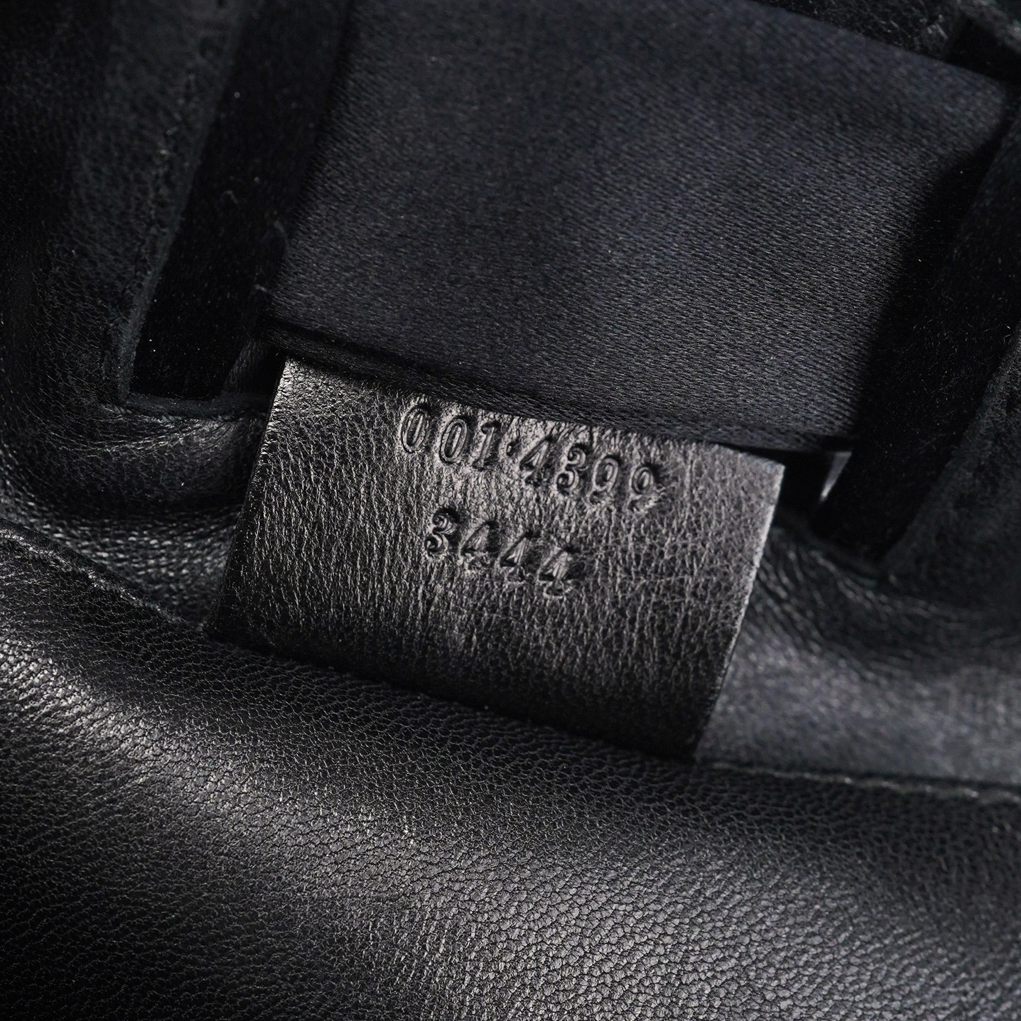 Gucci Black Satin Shoulder Bag