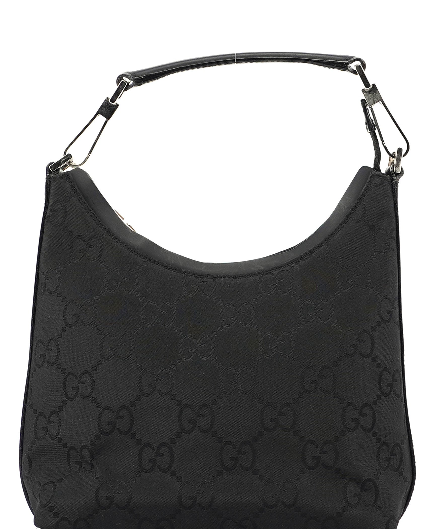 Gucci Black Small GG Hobo Shoulder Bag