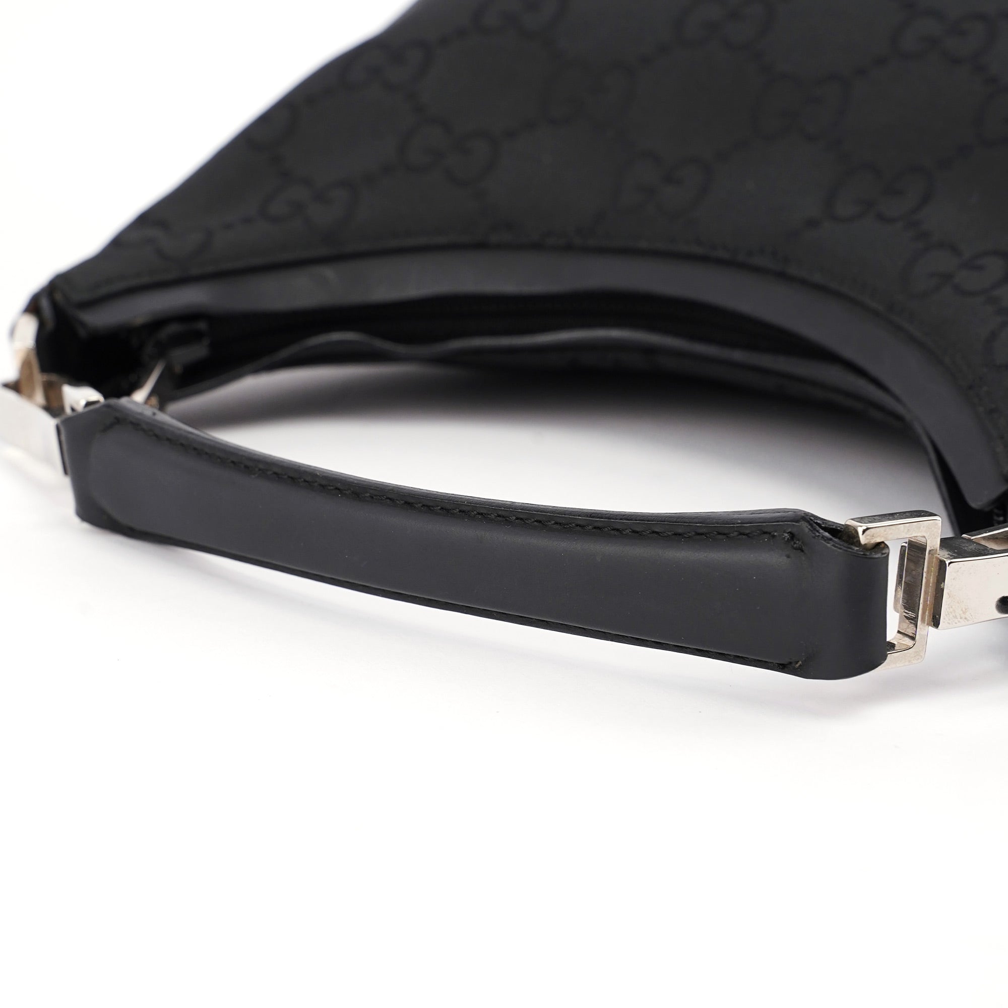 Gucci Black Small GG Hobo Shoulder Bag