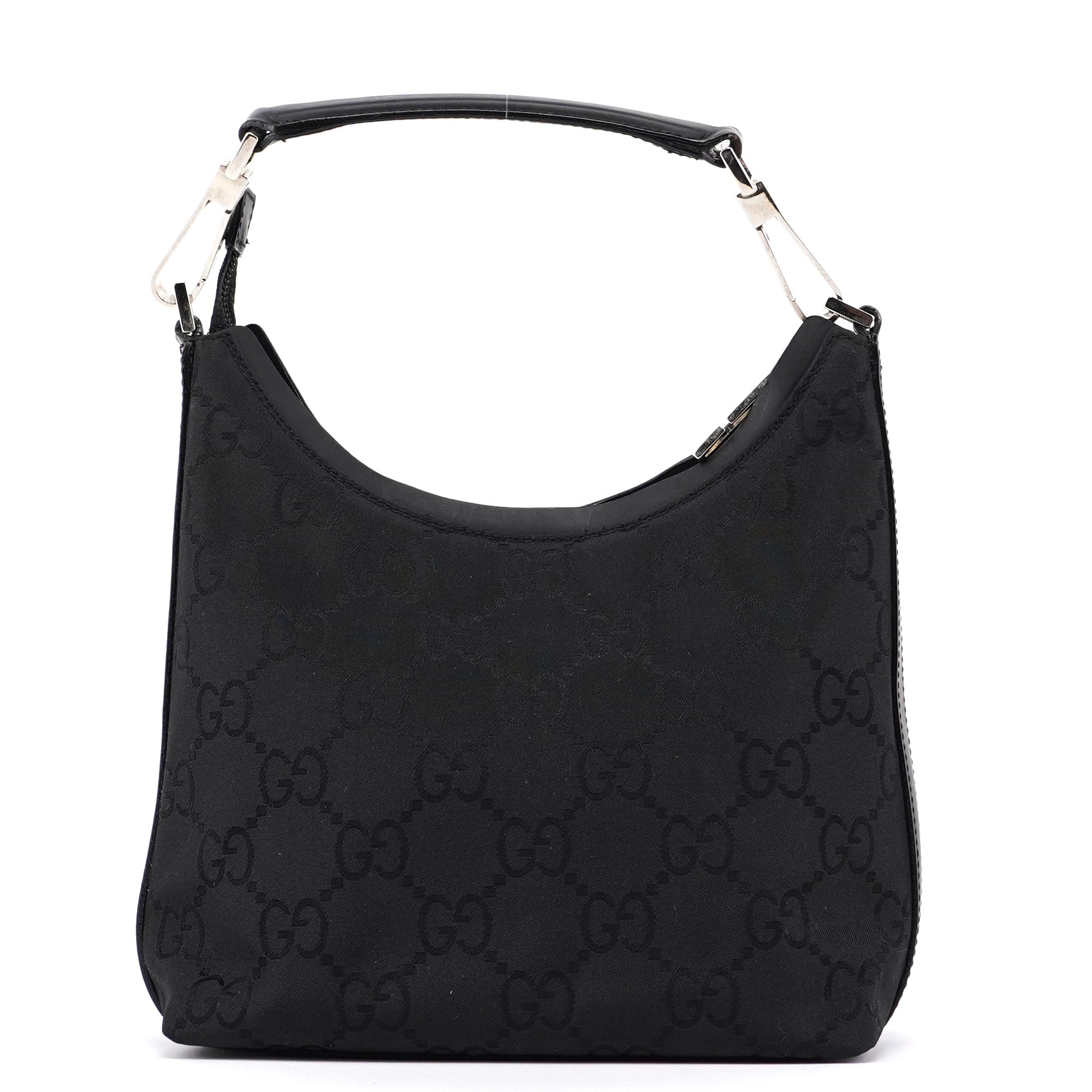 Gucci Black Small GG Hobo Shoulder Bag