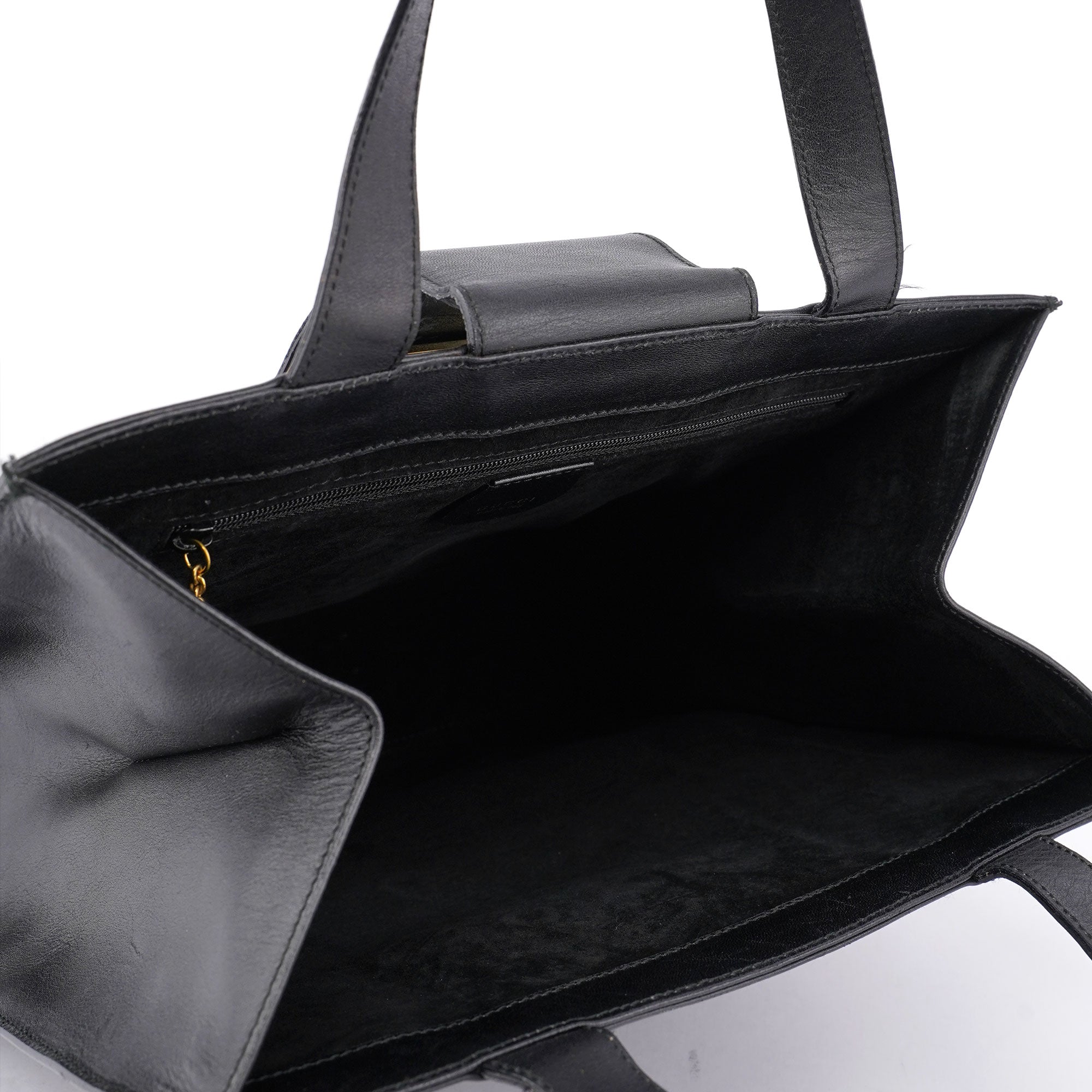 Gucci Petit sac cabas Square G en cuir noir