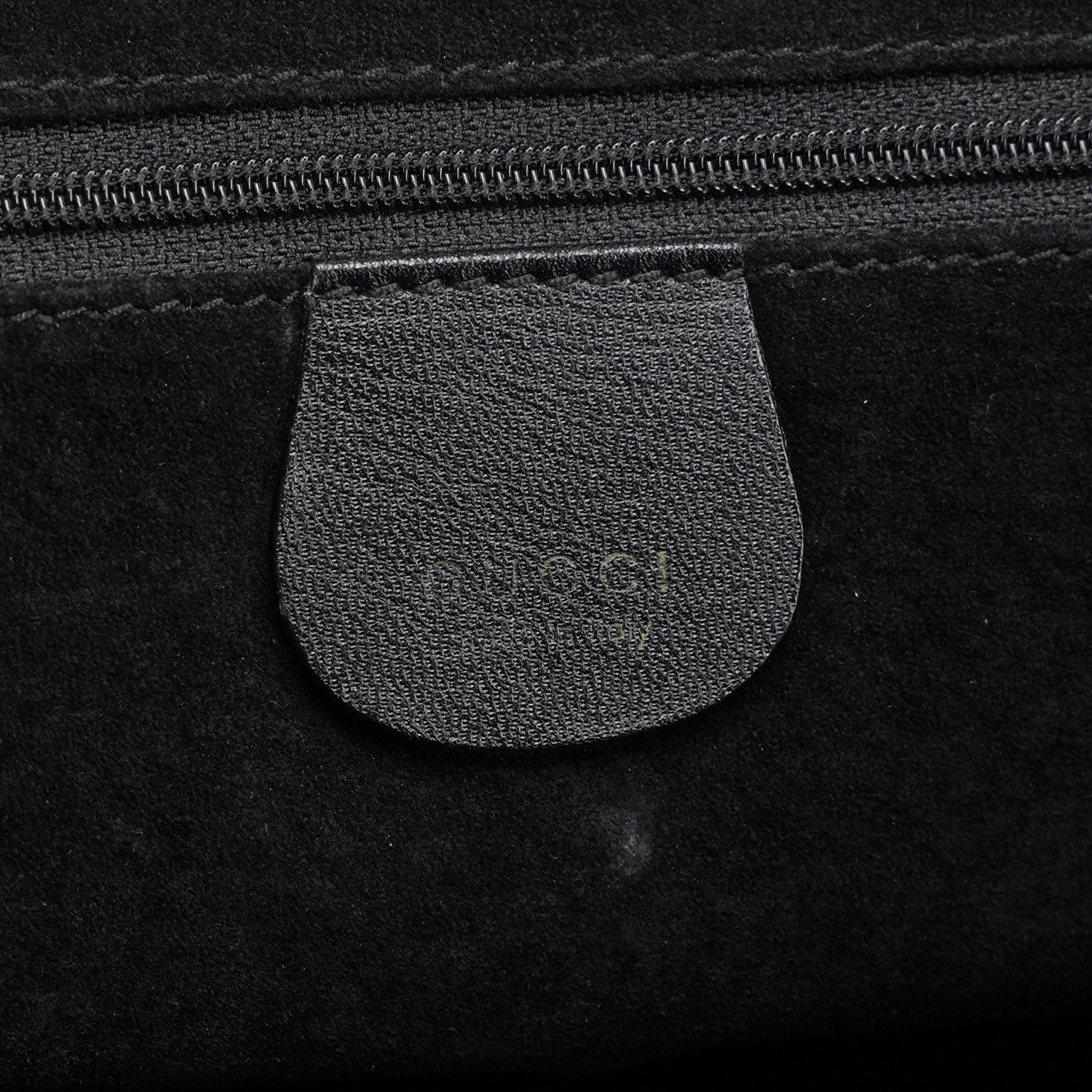 Gucci Petit sac cabas Square G en cuir noir
