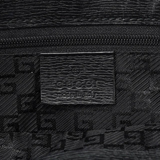 Gucci Black Structured Leather Tote Bag