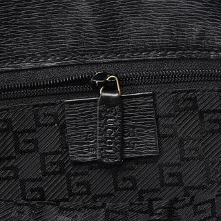 Gucci Black Structured Leather Tote Bag