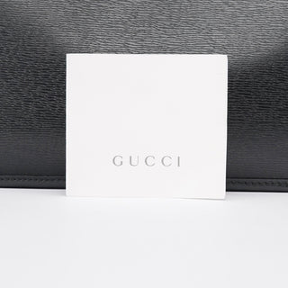 Gucci Black Structured Leather Tote Bag