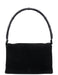 Gucci Black Suede Bamboo Flap Shoulder Bag