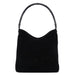 Gucci Black Suede Bamboo Hobo Shoulder Bag