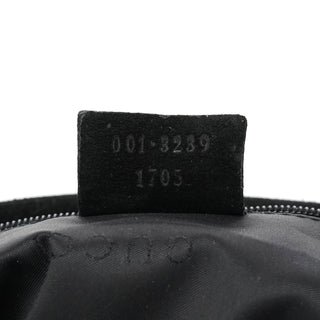 Gucci Black Suede Bamboo Shoulder Bag