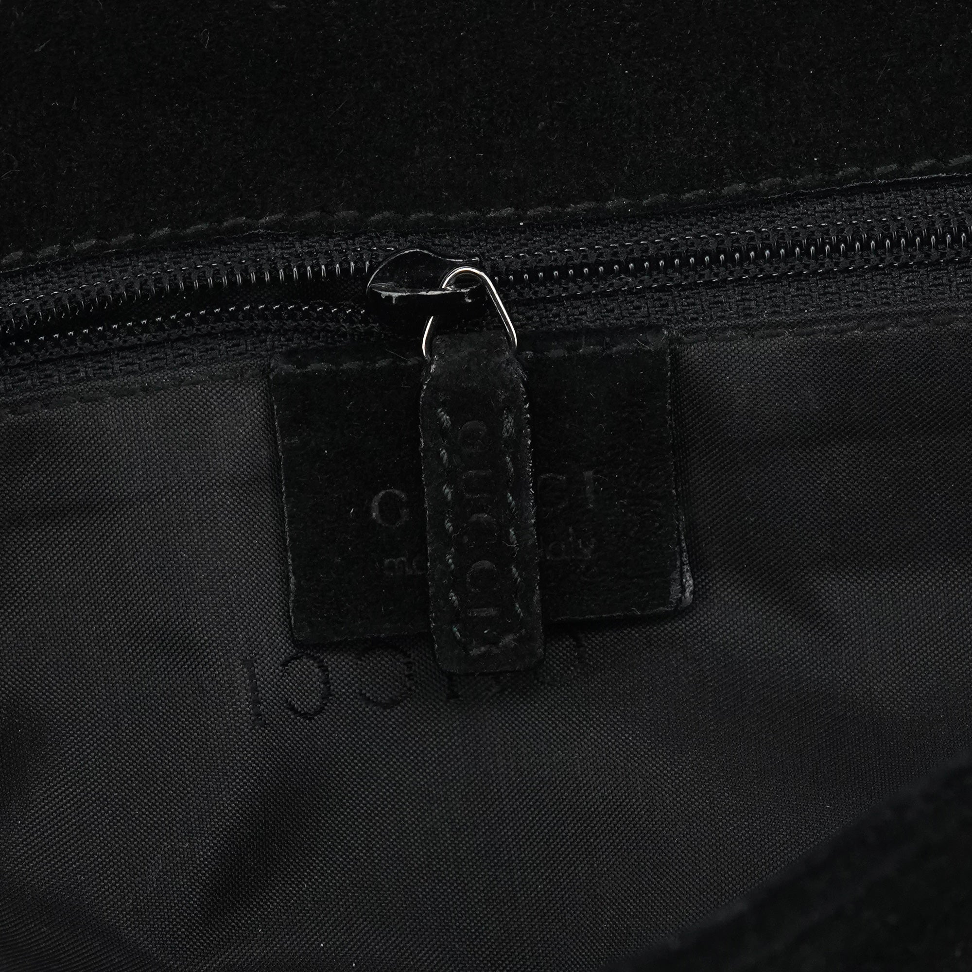 Gucci Black Suede Bamboo Shoulder Bag