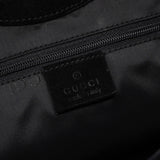Gucci Black Suede Bamboo Shoulder Bag