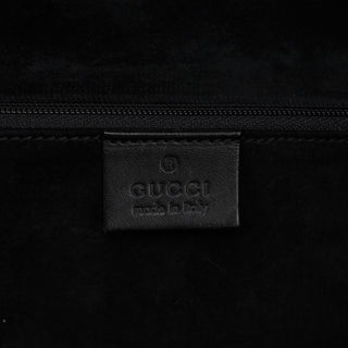 Gucci Black Suede Dual Handle Bag