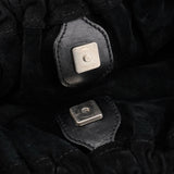 Gucci Sac à main à deux anses en daim noir