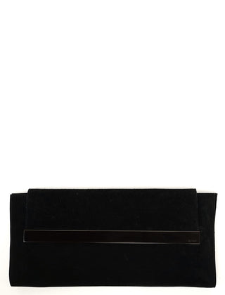 Gucci Black Suede Foldable Clutch