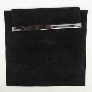 Gucci Black Suede Foldable Clutch