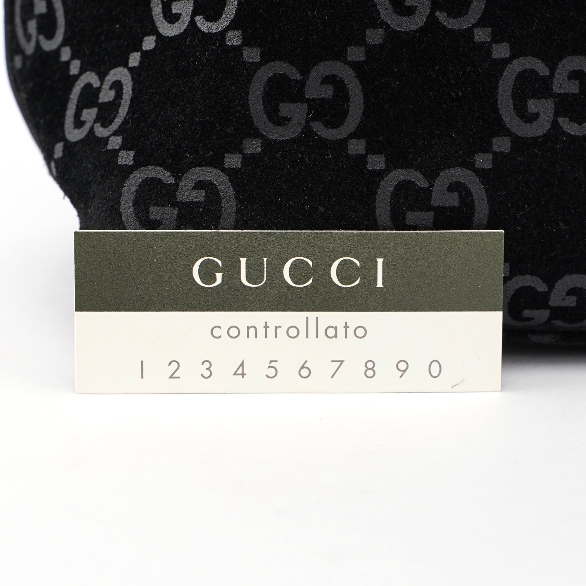 Gucci Sac hobo GG en daim noir