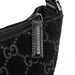 Gucci Black Suede GG Hobo Shoulder Bag