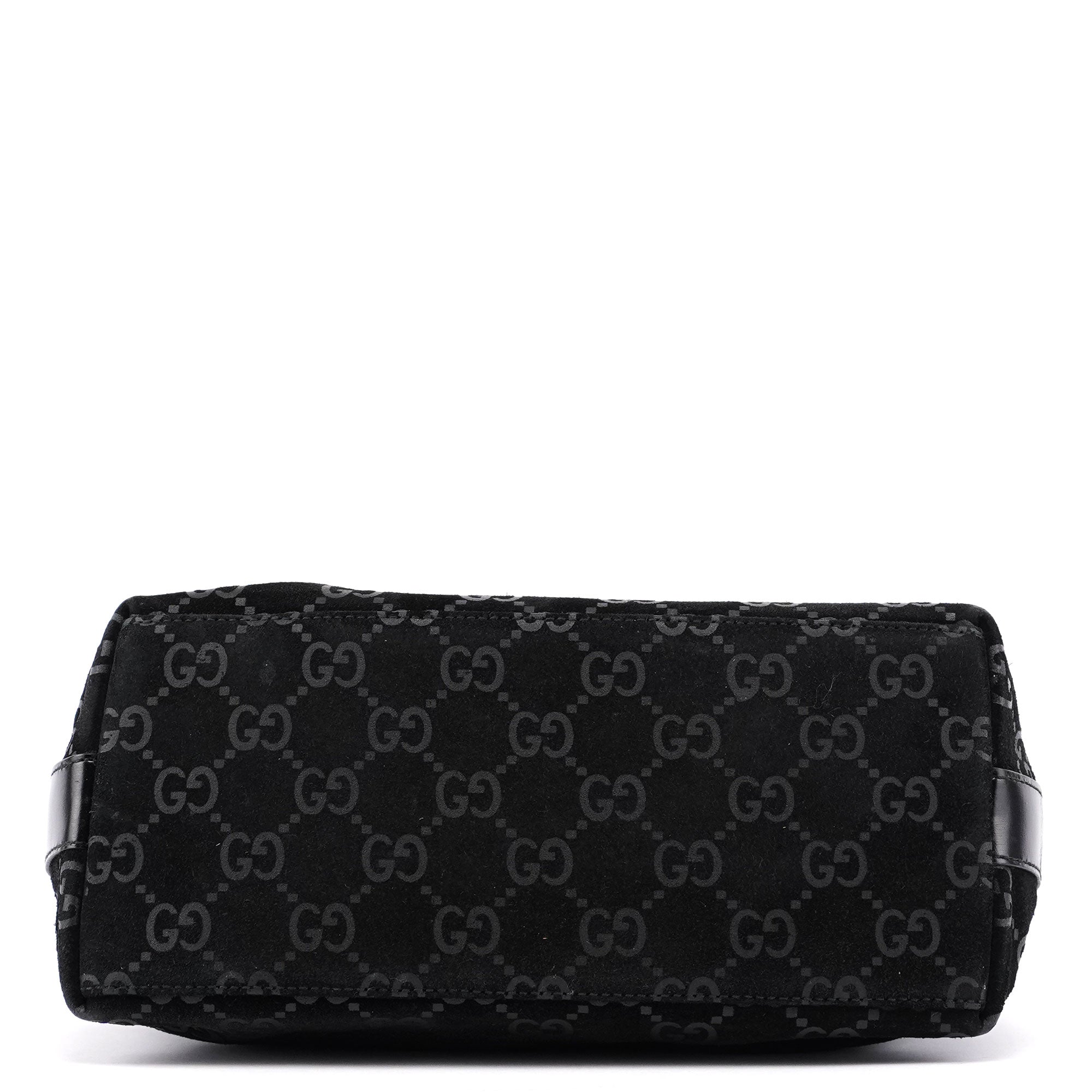 Gucci Sac hobo en daim GG noir
