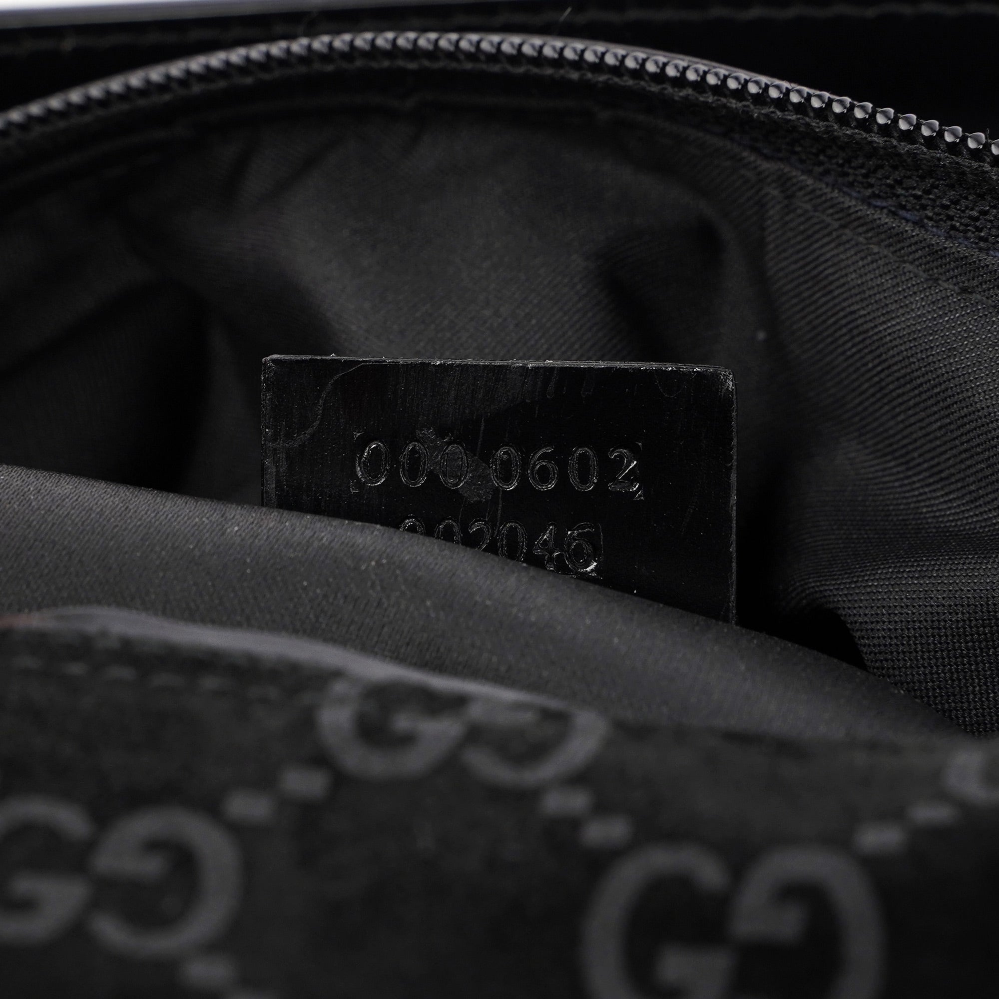 Gucci Black Suede GG Hobo Shoulder Bag