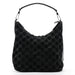 Gucci Black Suede GG Shoulder Bag