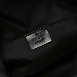 Gucci Black Suede GG Shoulder Bag