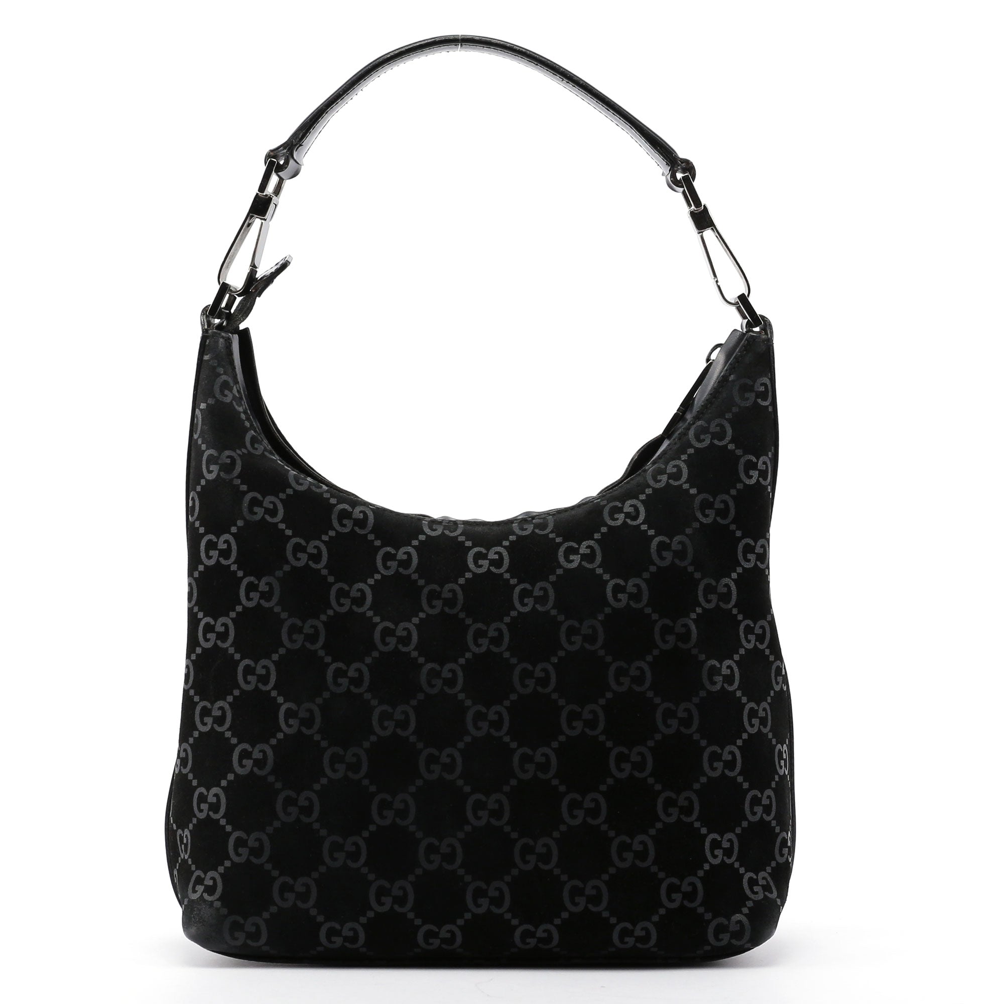Gucci Sac porté épaule GG en daim noir