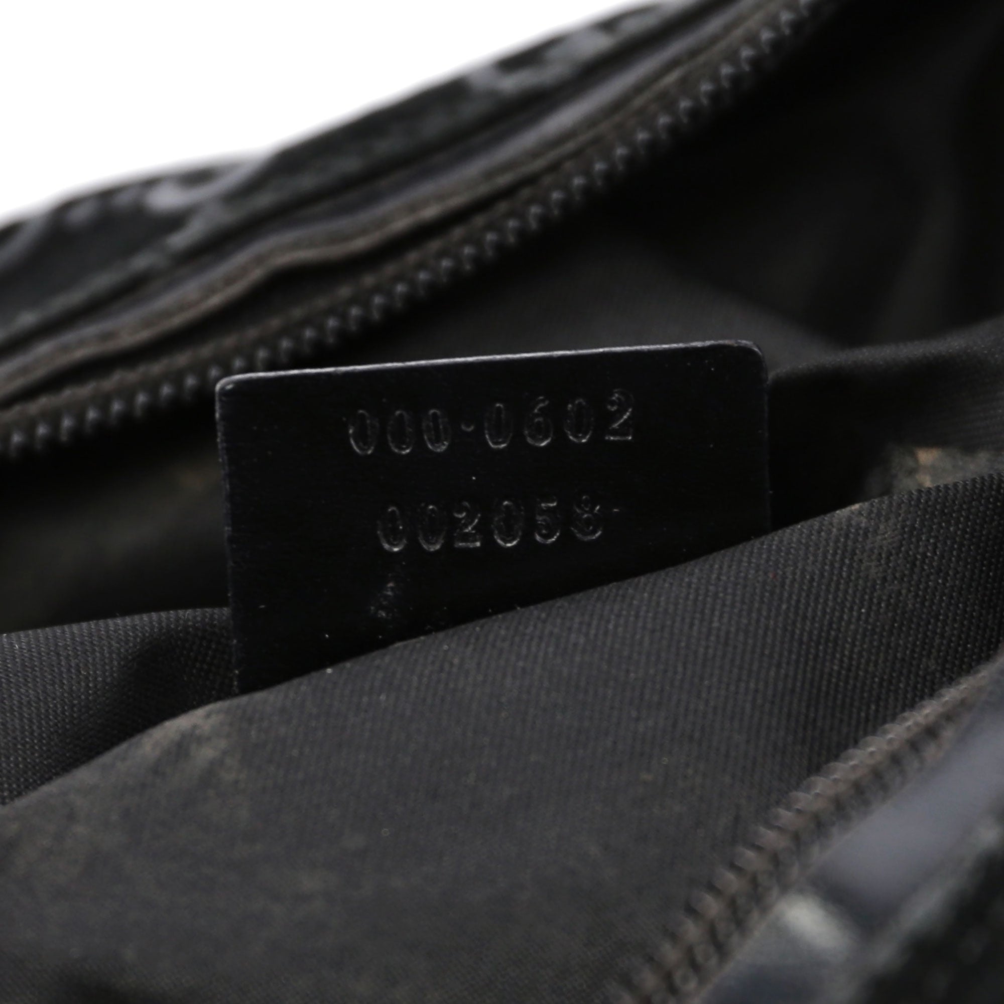 Gucci Black Suede GG Shoulder Bag