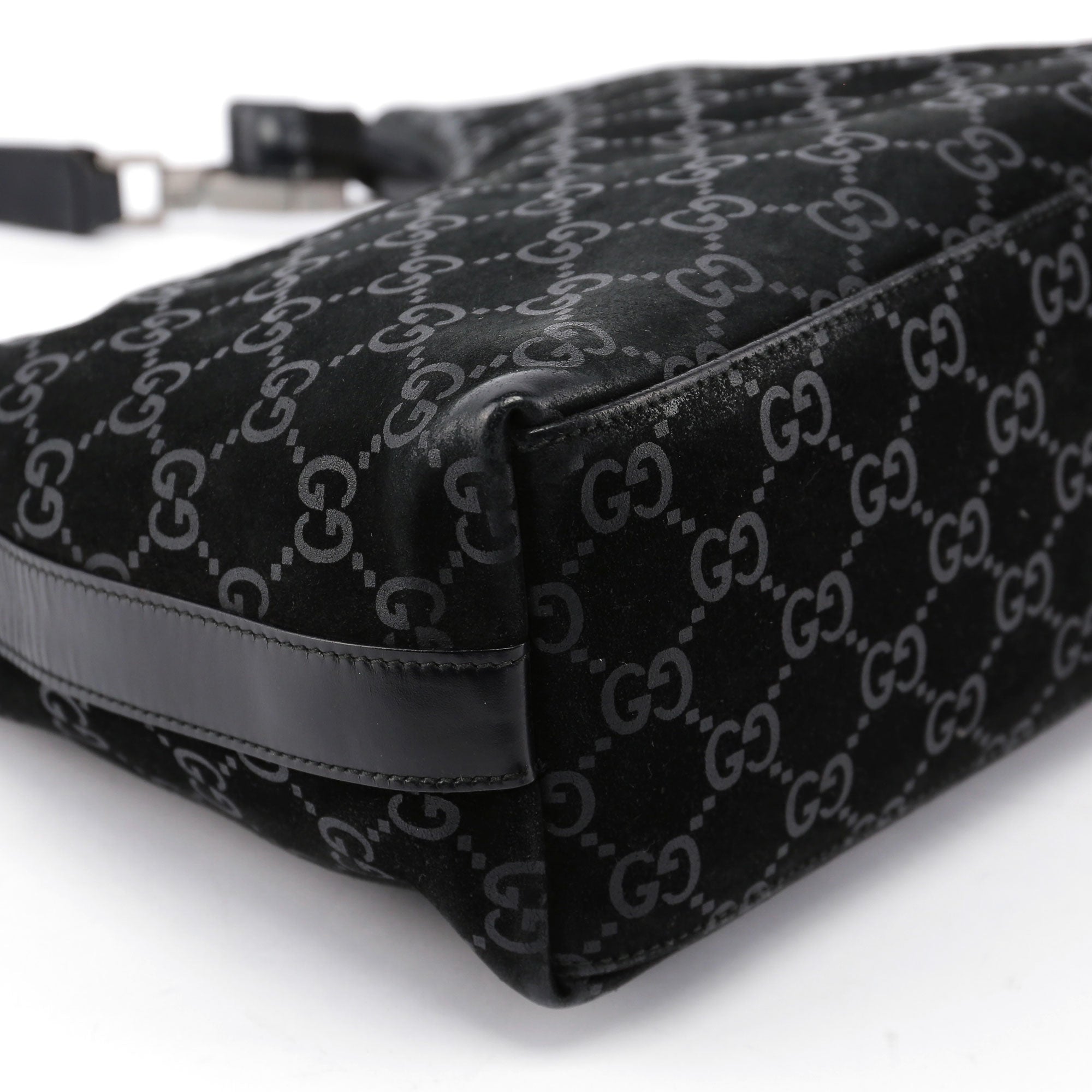 Gucci Sac porté épaule GG en daim noir