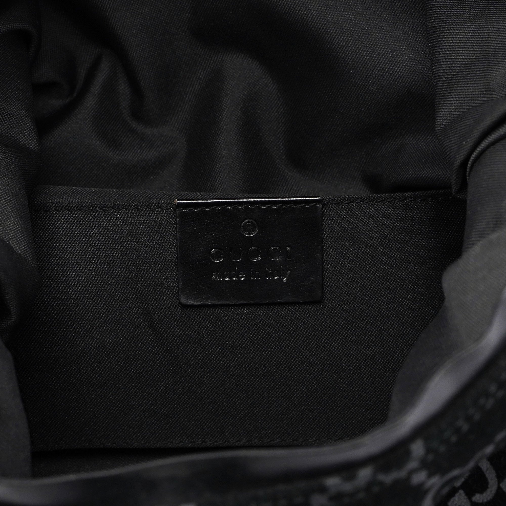 Gucci Sac porté épaule GG en daim noir
