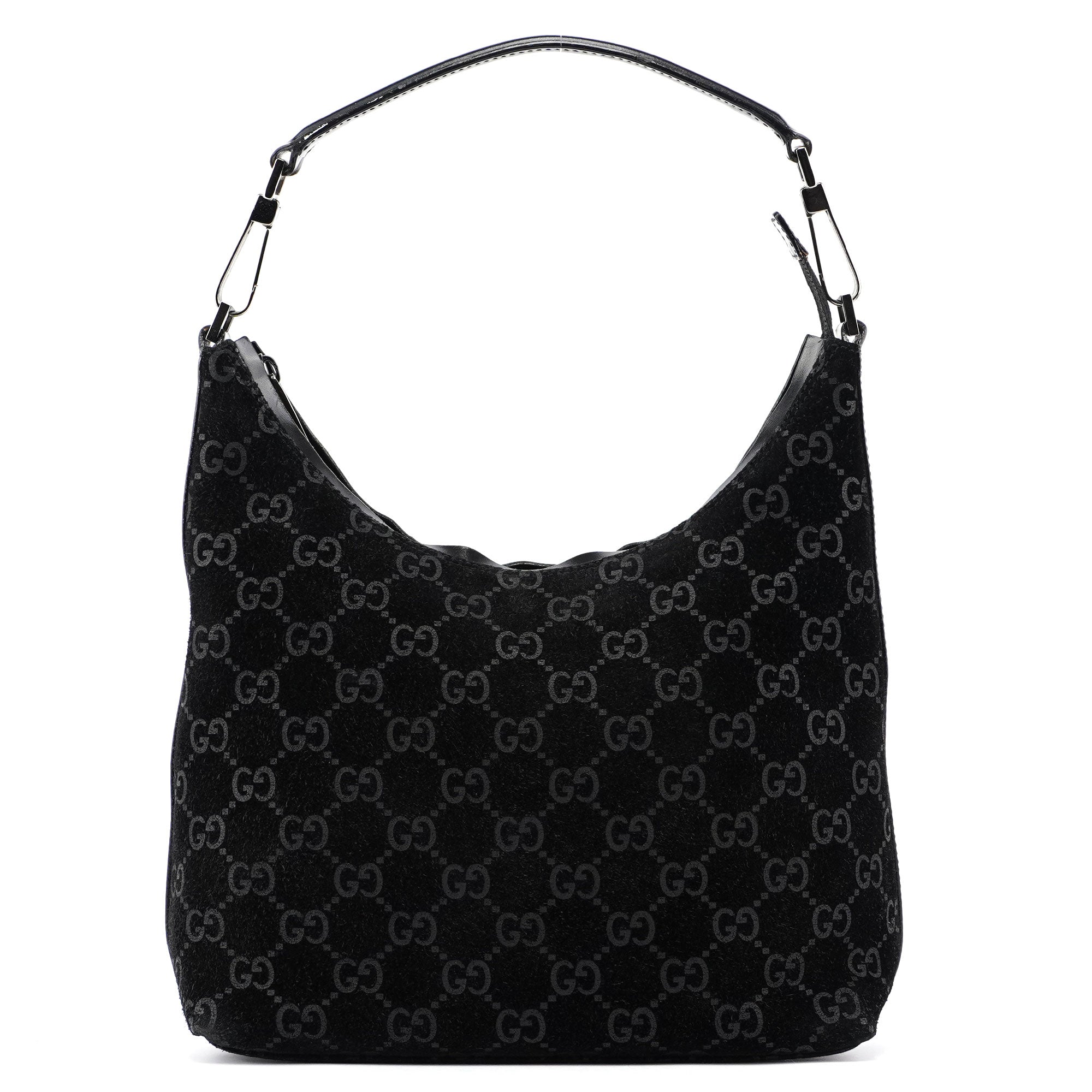 Gucci Sac porté épaule GG en daim noir