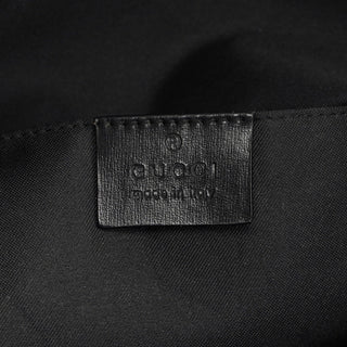 Gucci Black Suede GG Shoulder Bag