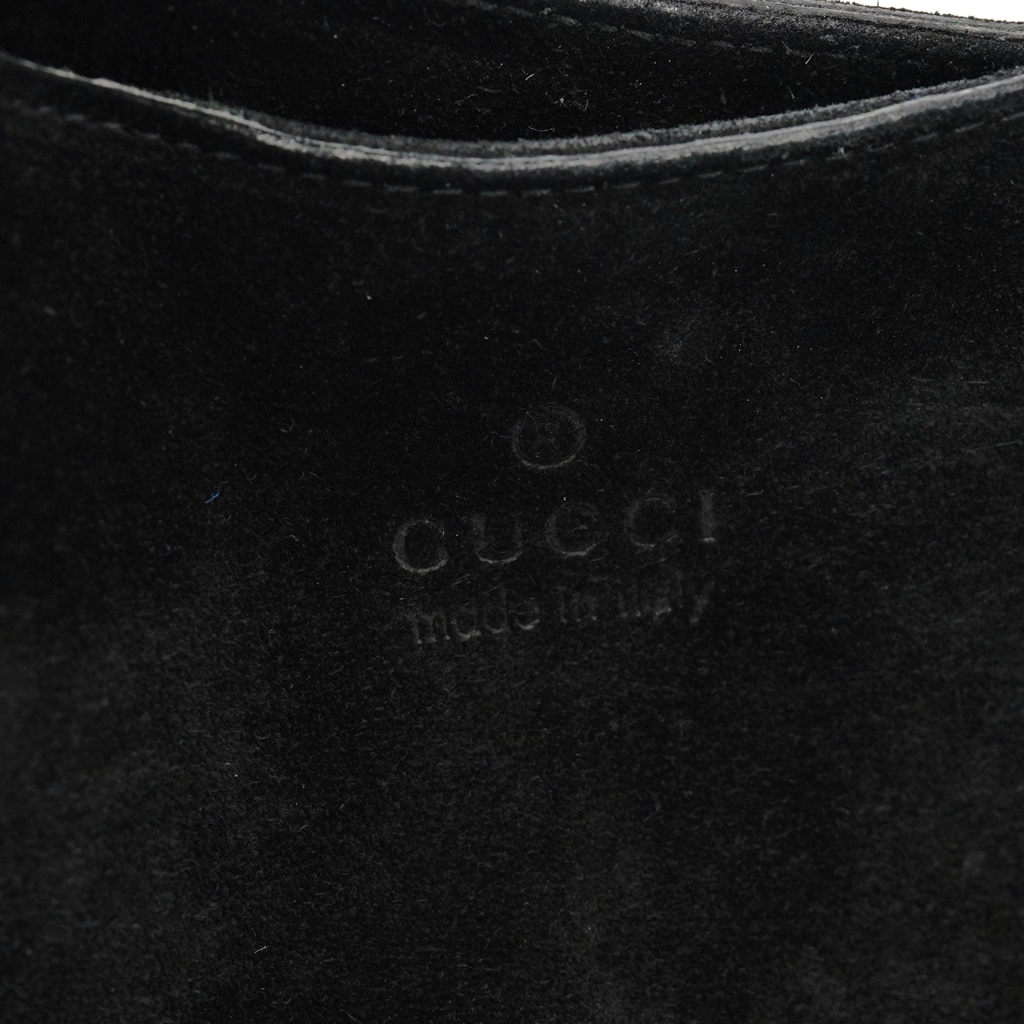 Gucci Black Suede Hobo Shoulder Bag