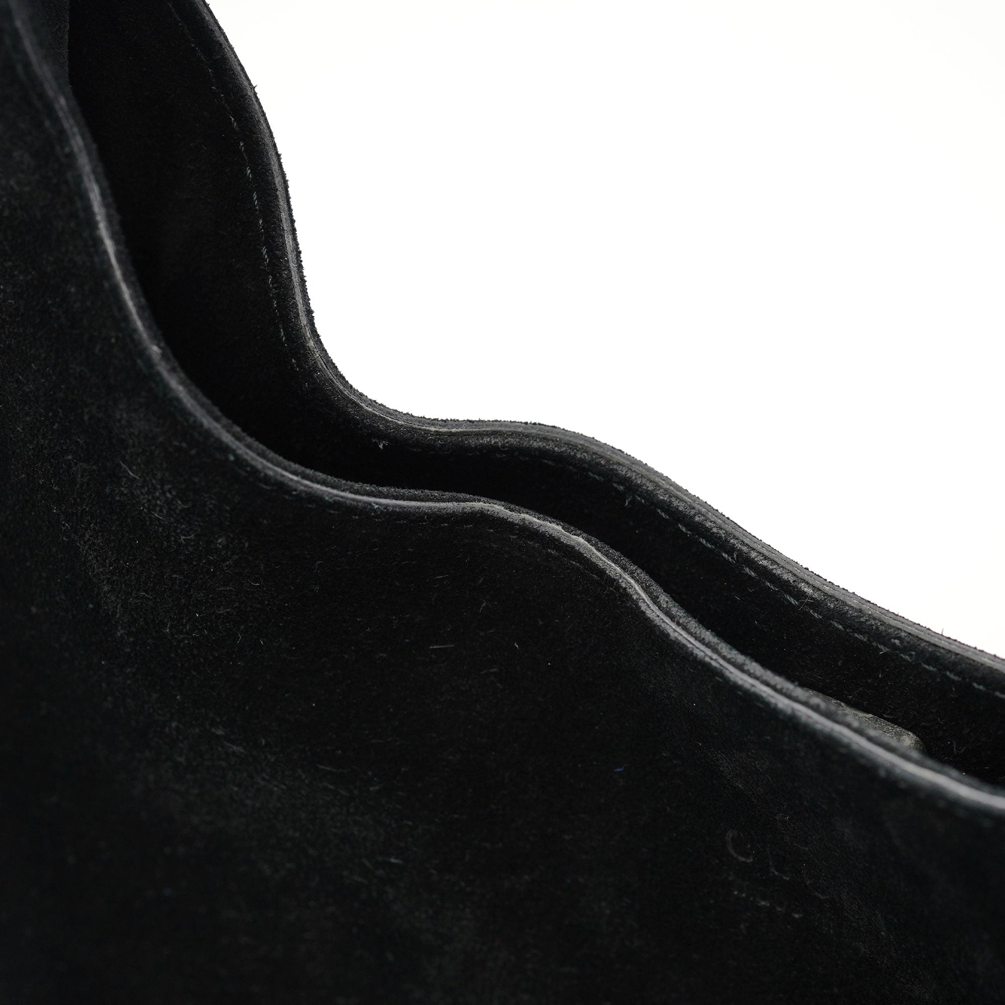 Gucci Black Suede Hobo Shoulder Bag