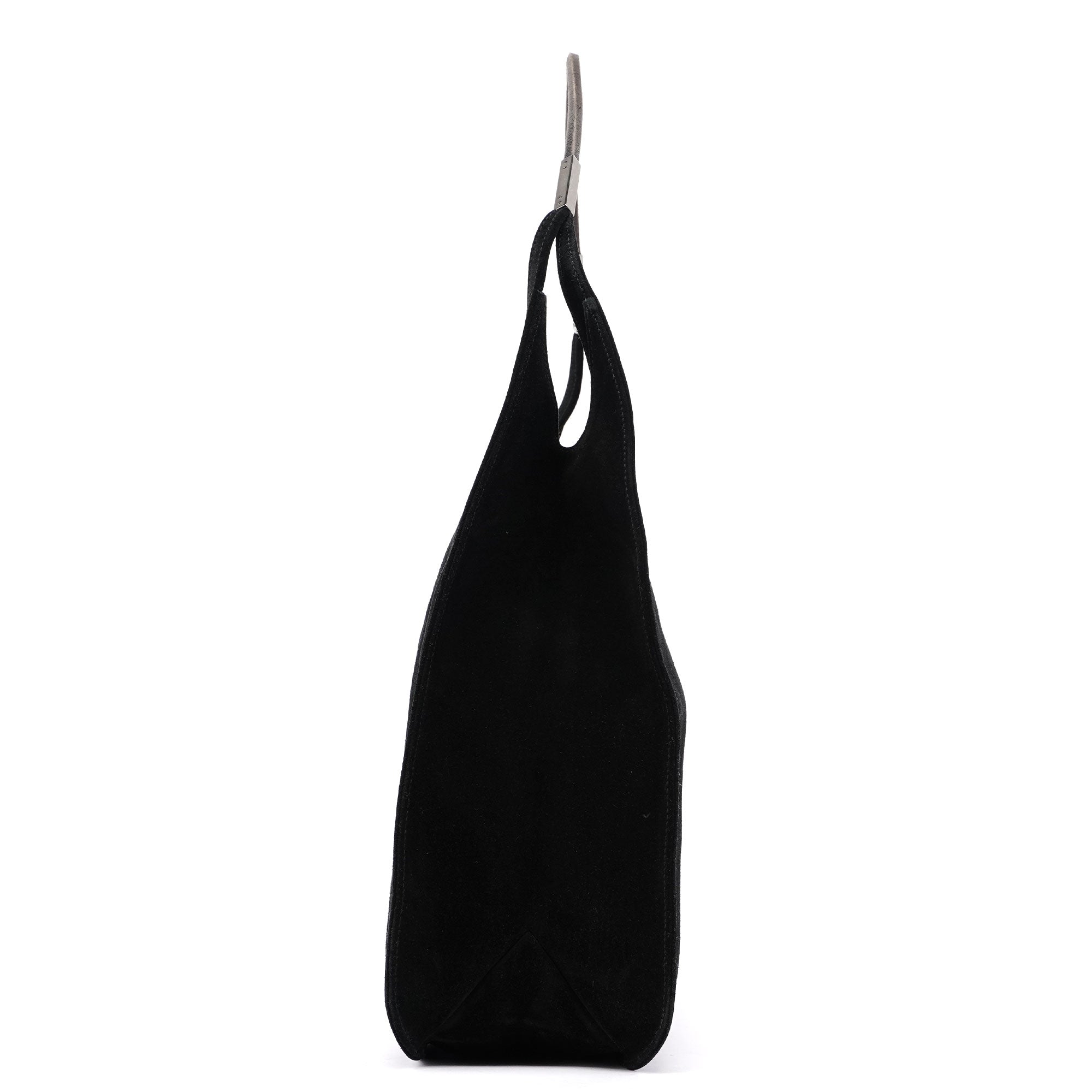 Gucci Black Suede Hobo Shoulder Bag