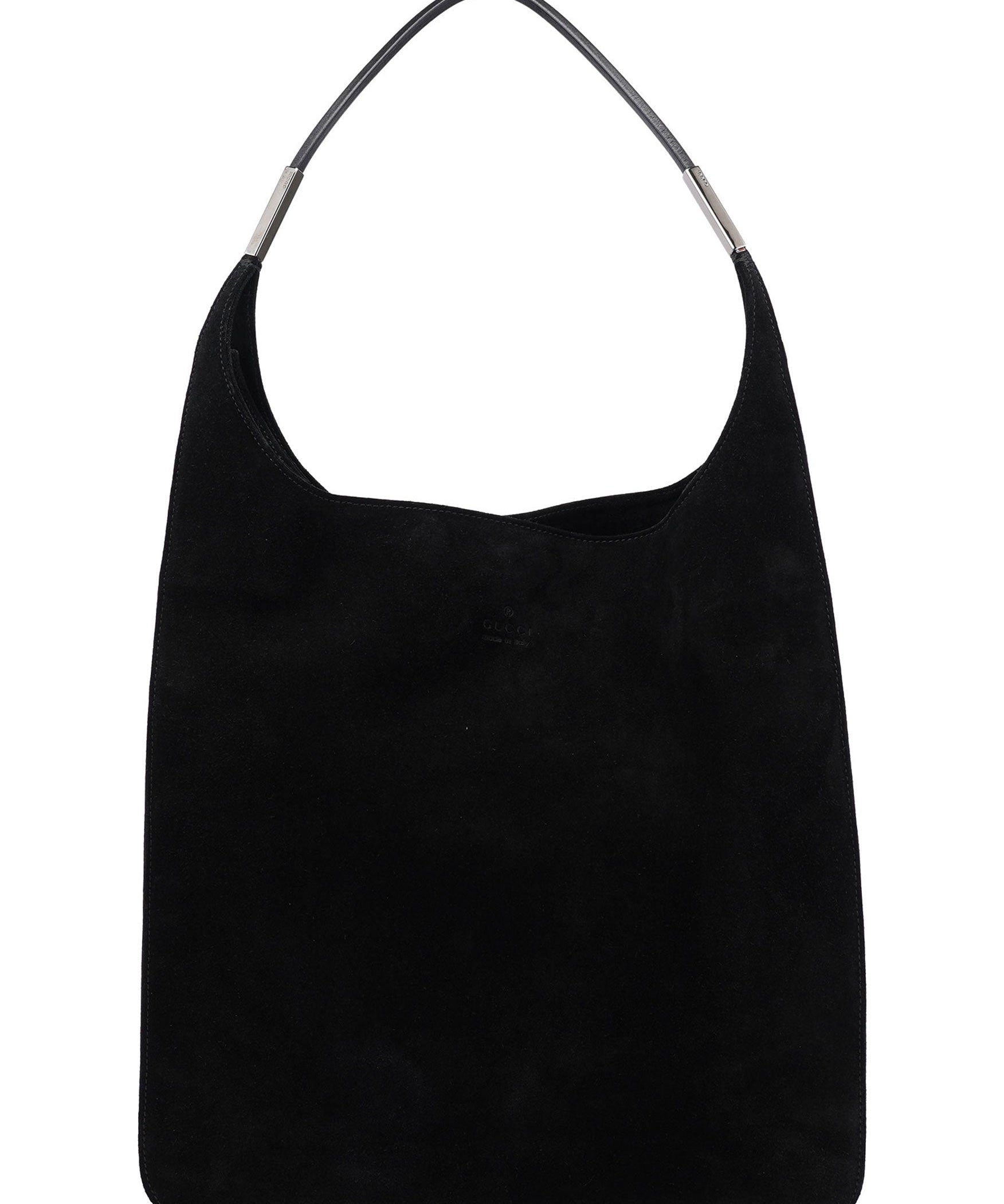 Gucci Black Suede Hobo Shoulder Bag