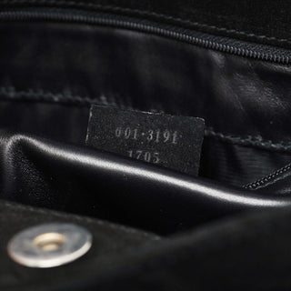 Gucci Black Suede Hobo Shoulder Bag