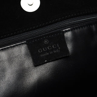 Gucci Black Suede Hobo Shoulder Bag