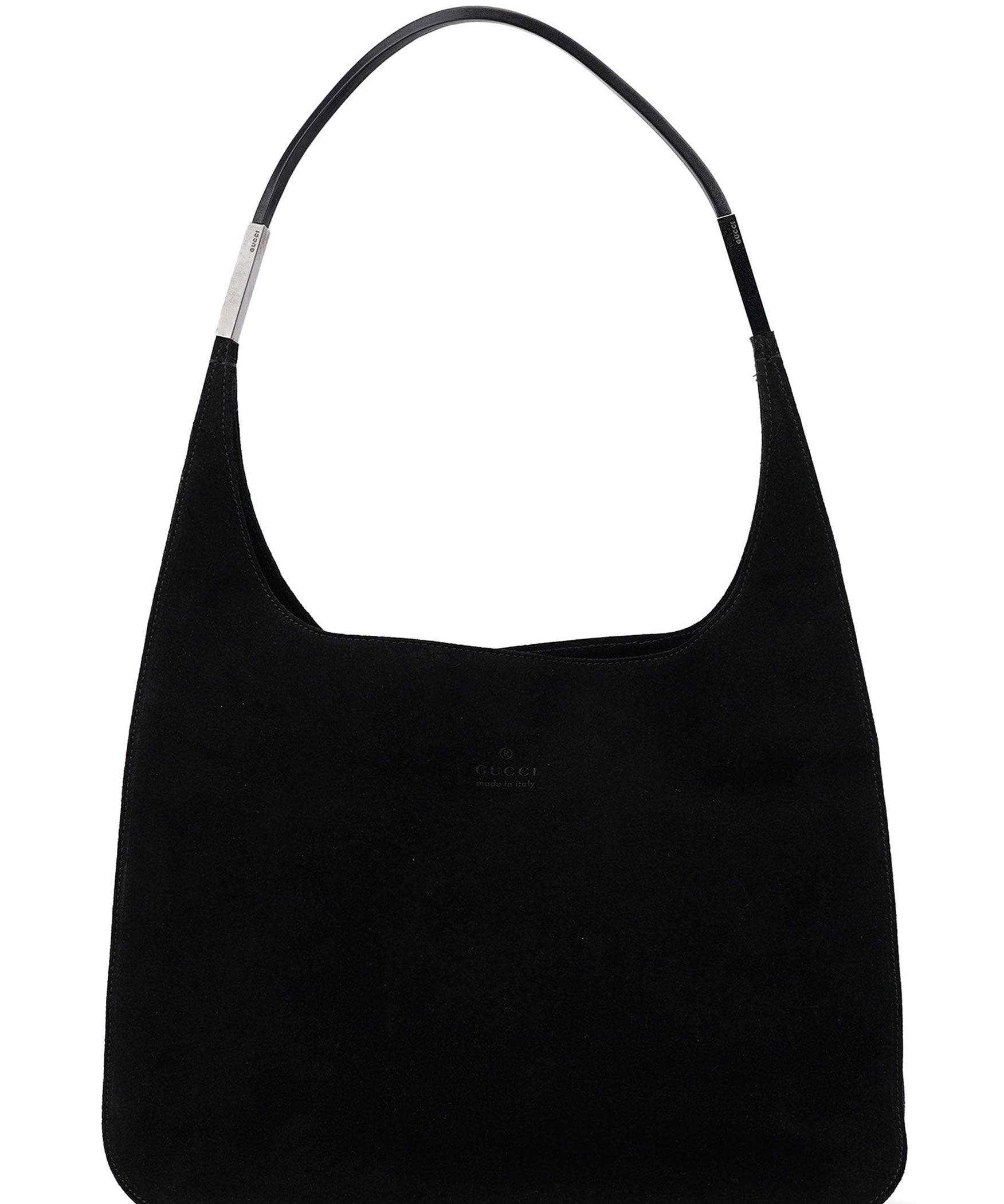 Gucci Black Suede Hobo Shoulder Bag