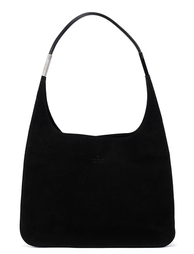 Gucci Black Suede Hobo Shoulder Bag