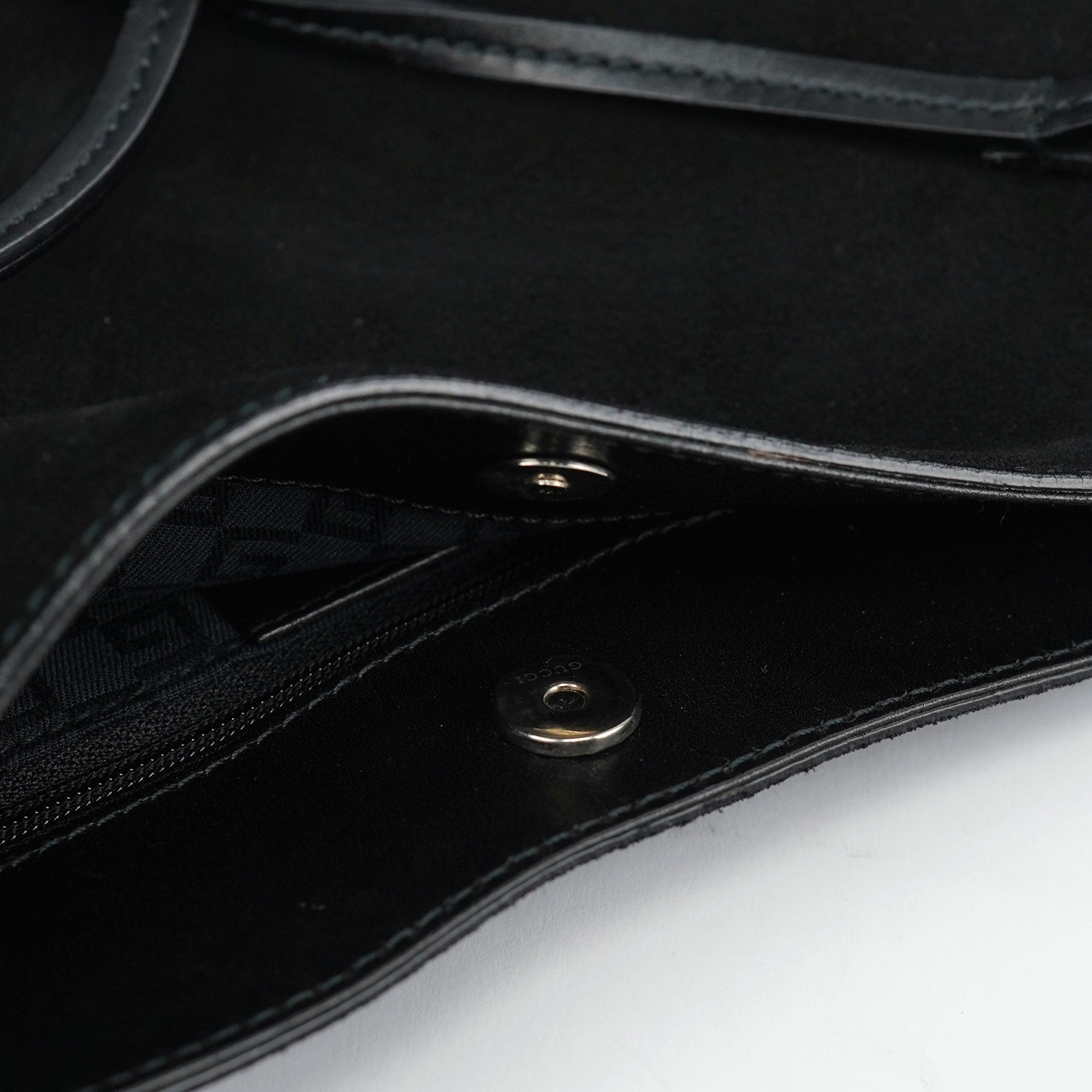 Gucci Sac porté épaule Horsebit en daim noir
