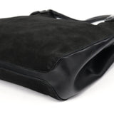 Gucci Black Suede Horsebit Tote Bag