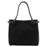 Gucci Black Suede Horsebit Tote Bag