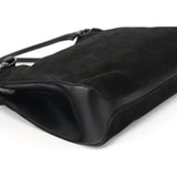 Gucci Black Suede Horsebit Tote Bag