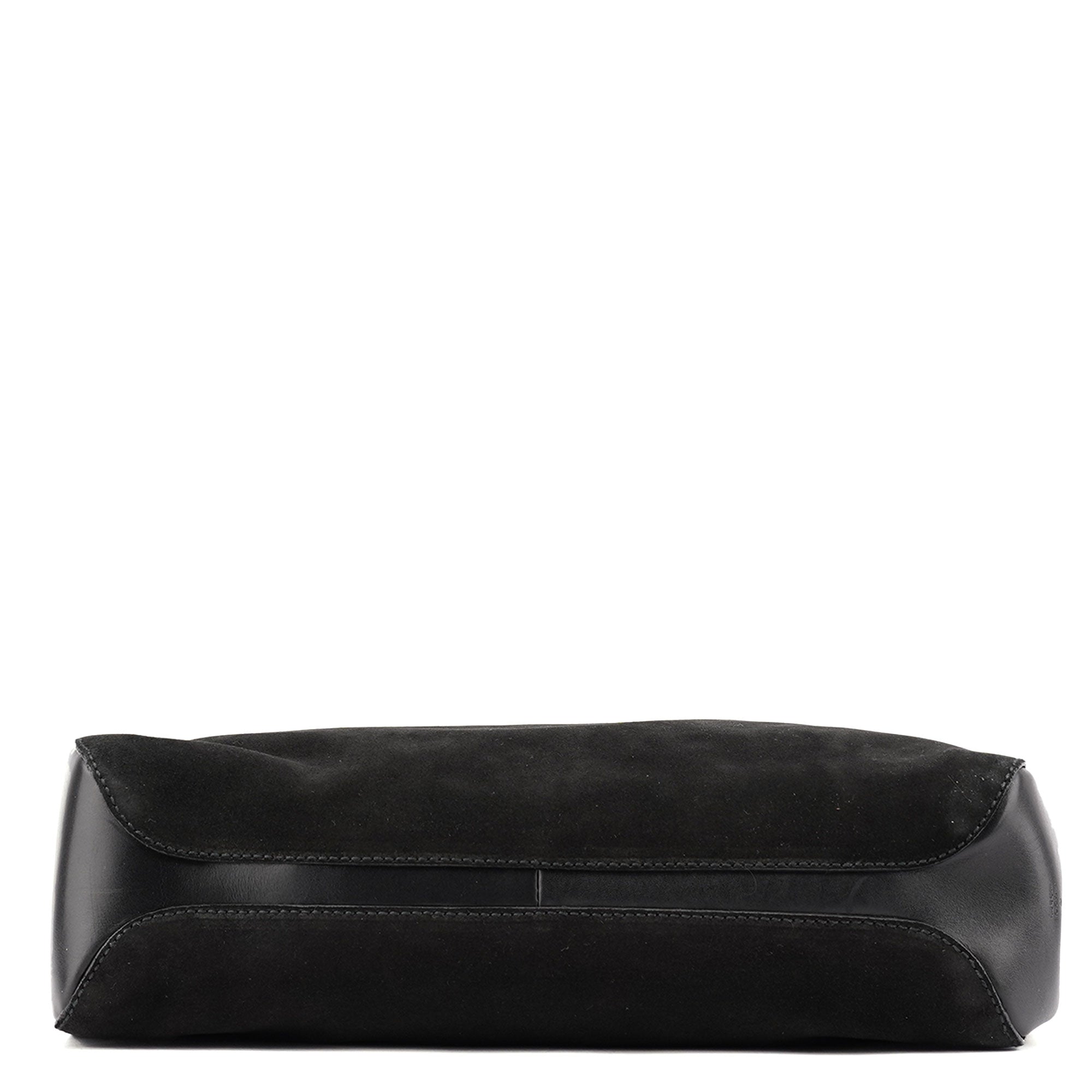Gucci Black Suede Horsebit Tote Bag