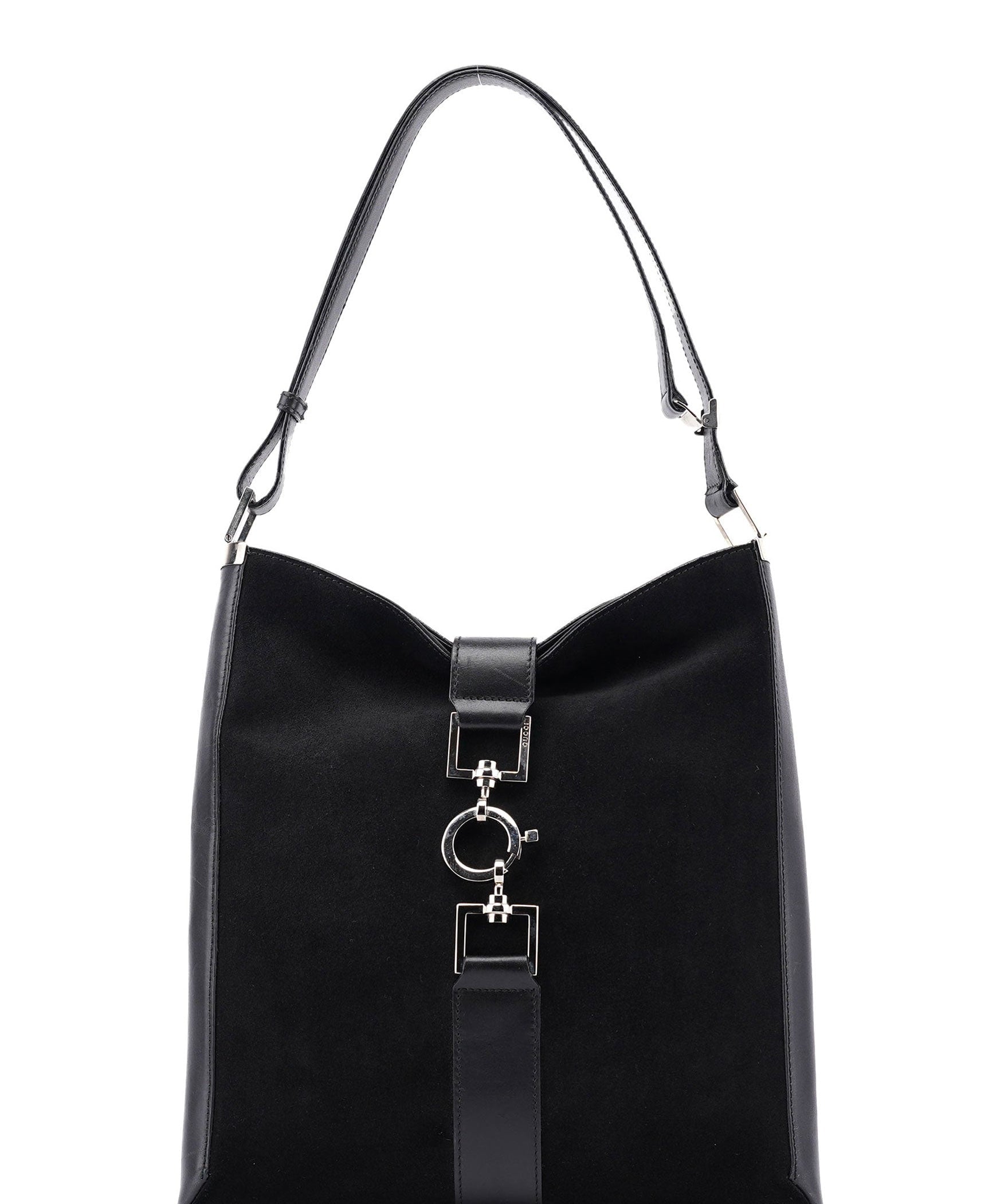Gucci Black Suede Jackie Shoulder Bag