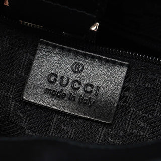 Gucci Black Suede Jackie Shoulder Bag