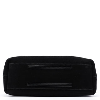 Gucci Black Suede Leather Tote Bag
