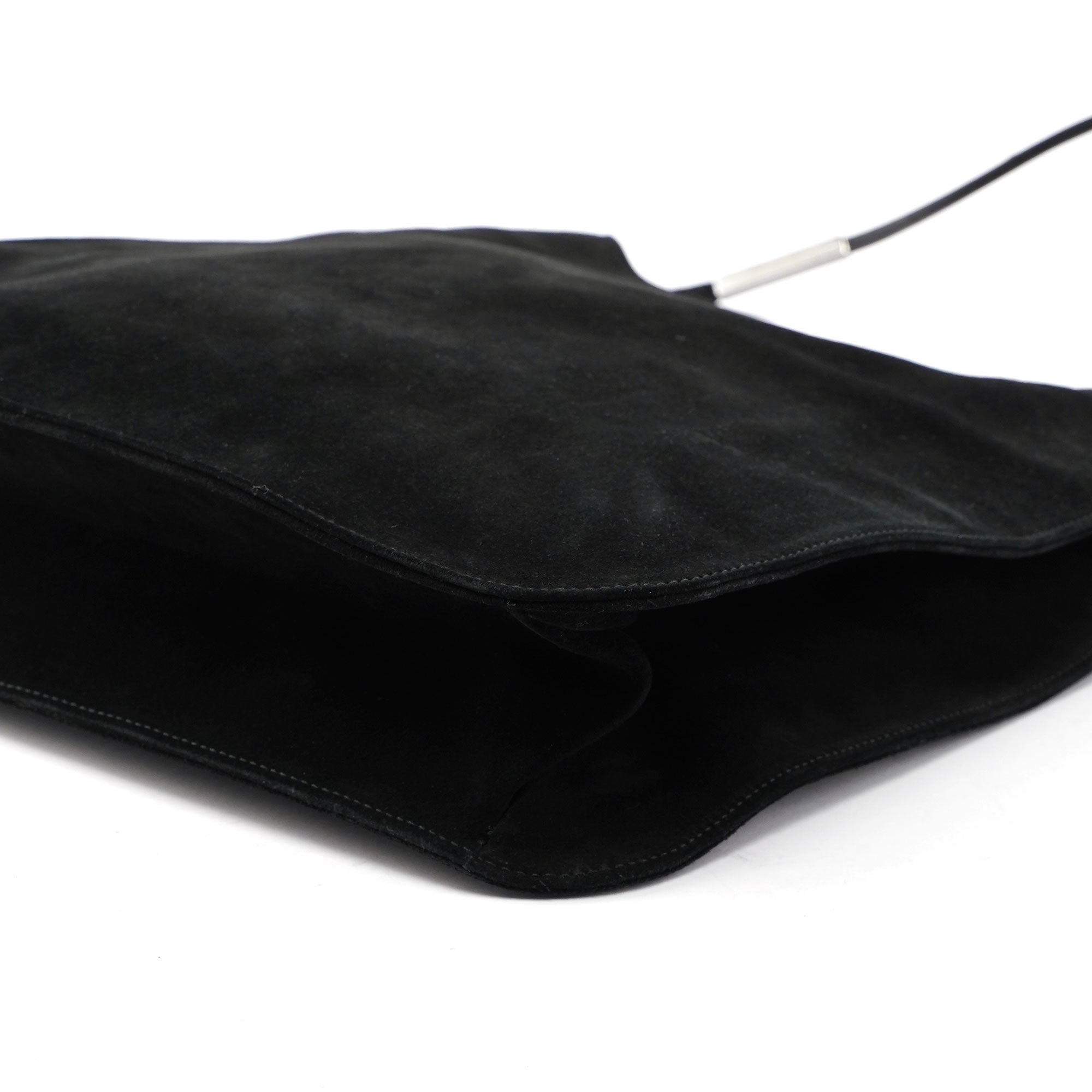 Gucci Sac porté épaule en daim noir