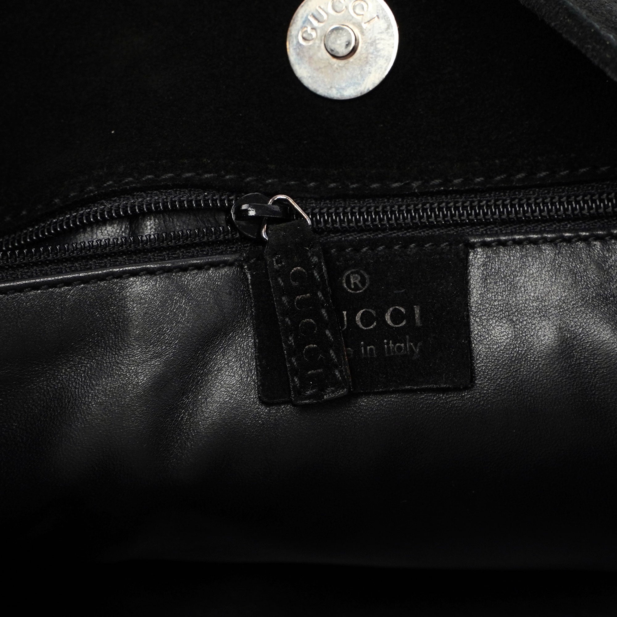 Gucci Black Suede Shoulder Bag